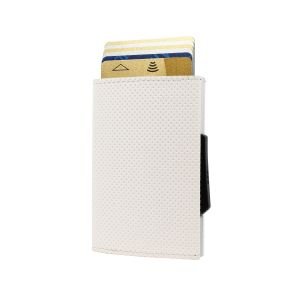 Ögon Designs Cascade Pop-Up RFID Cardprotector Wallet White traforato