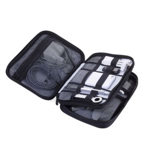 Troika Organizer etui voor elektronica, kabels, adapters en accessoires, zwart