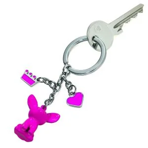 Sleutelhanger chihuahua roze