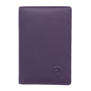 Mala Leather Origin Pasjeshouder Purper leer RFID