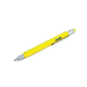 Multifunctionele EDC Pen - Troika Construction Geel