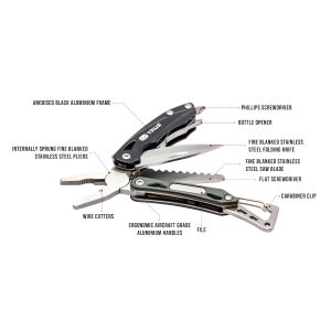 Seven 7-in-1 Supercompacte Multitool met combinatietang